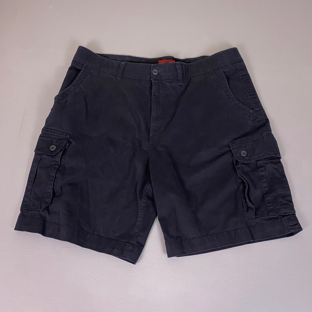 The Foundry Supply Co Cargo‎ Shorts Men's Size 42 Navy Blue Flex Stretch Cotton